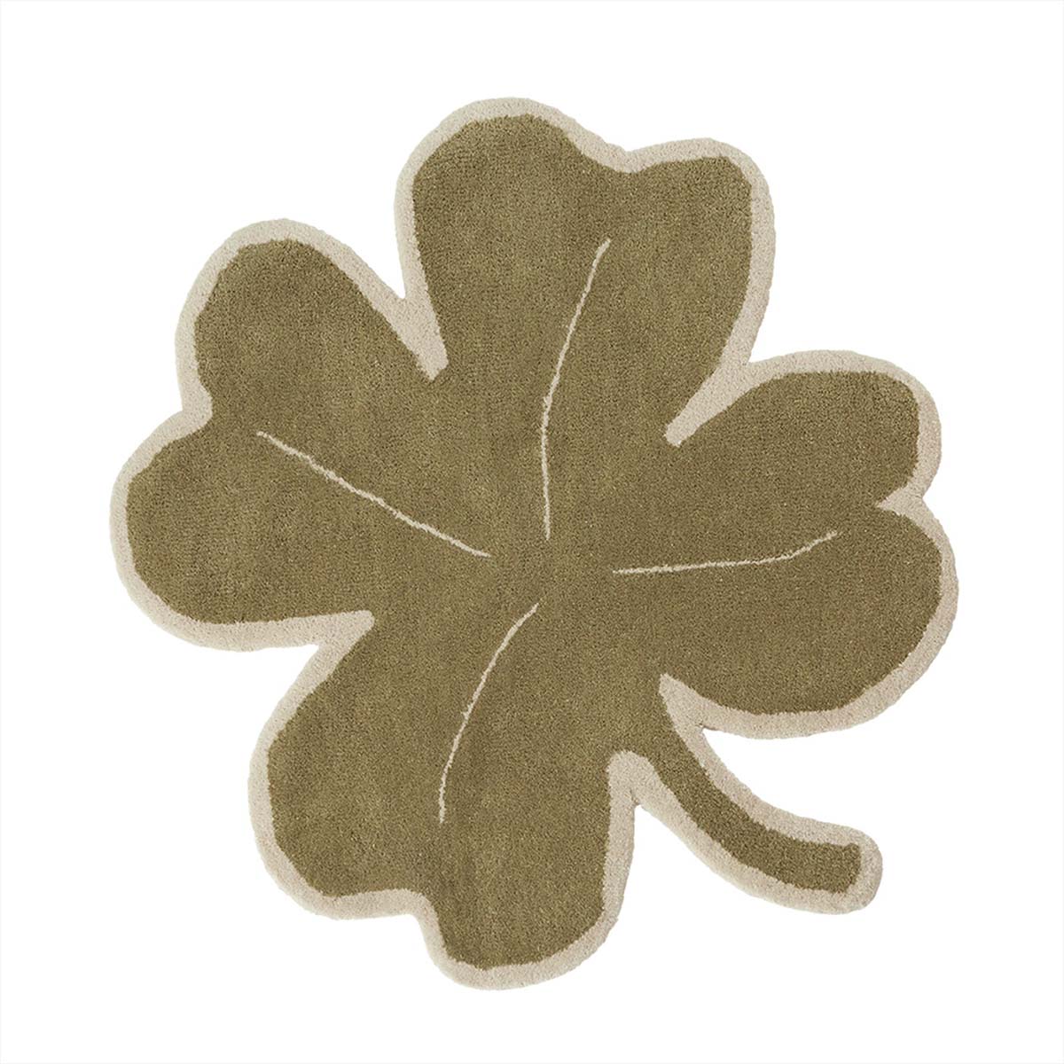 OYOY Mini – Vloerkleed Klavertje 4 – Groen
