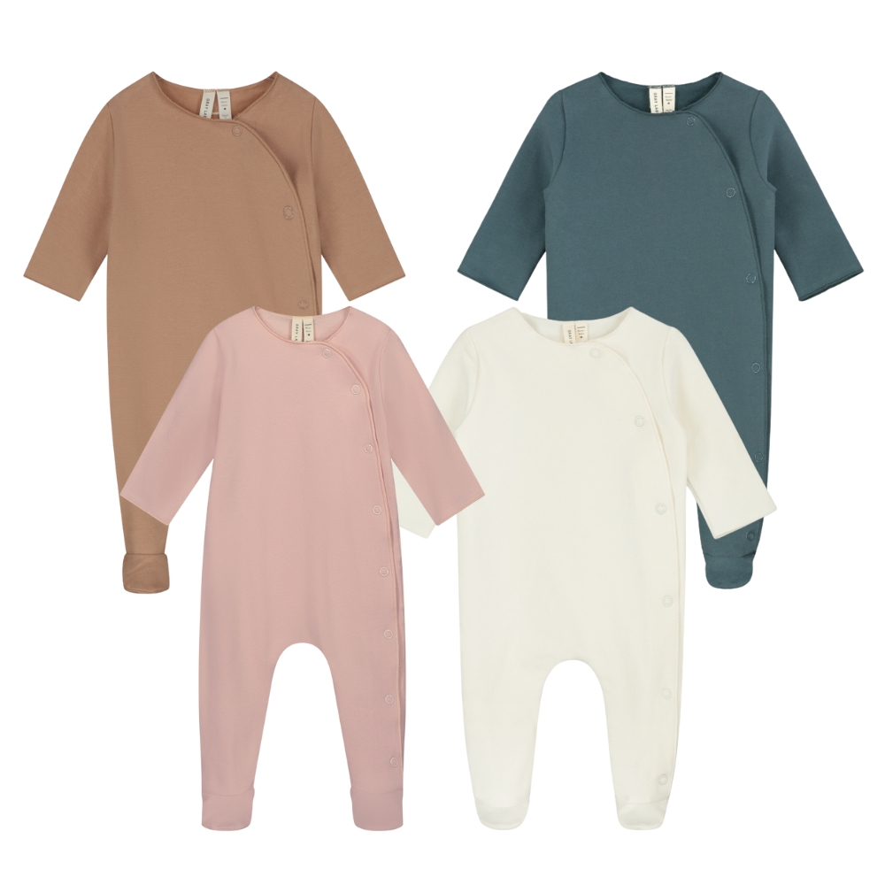 Gray Label – Geboortepakje met voetjes – 100% biologisch katoen fleece - Afbeelding 2
