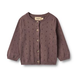 Wheat – Gebreid vest – Maia – Plum
